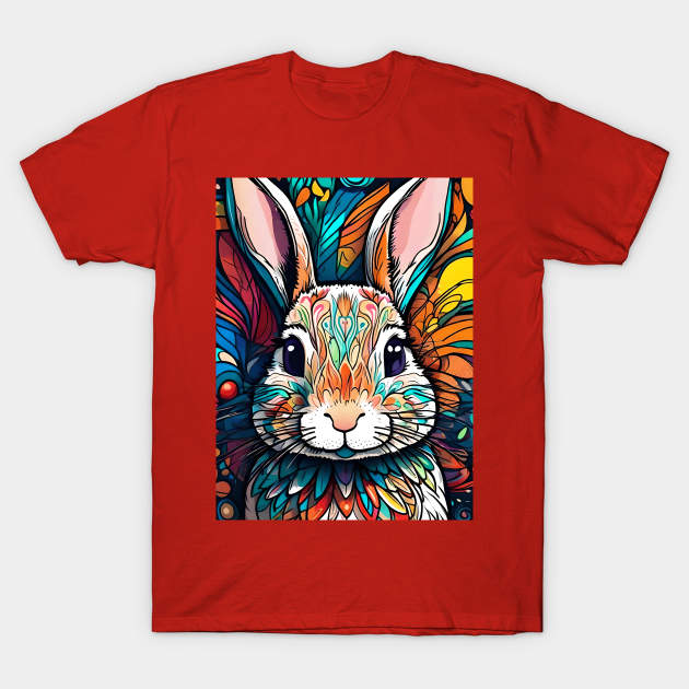 Rainbow Hare #005 T-Shirt by Vinsui